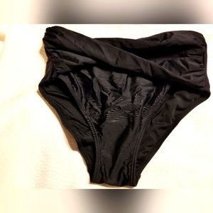 NWOT HIGH WAISTED  HIGH WAISTED BIKINI BOTTOM FAUX WRAP SLIM SWIM BOTTOM. cute
